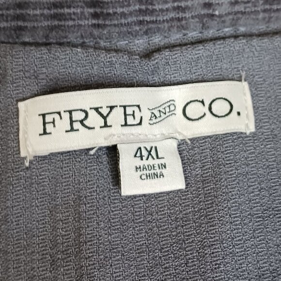Frye & Co. Men's Long Sleeve size 4XL Corduroy Button-Down Shirt - Picture 3 of 9